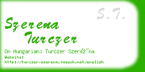 szerena turczer business card